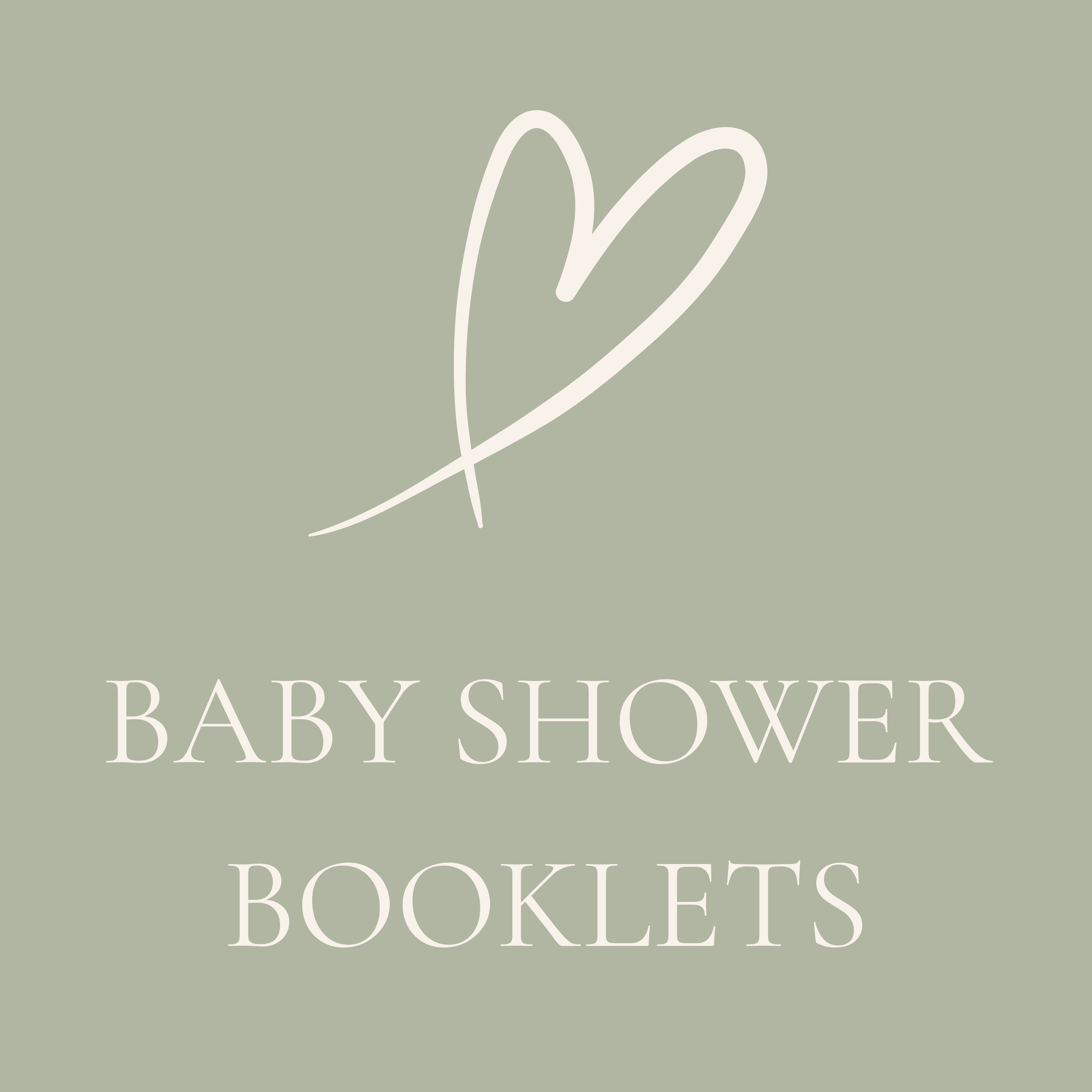 Baby Shower Booklets