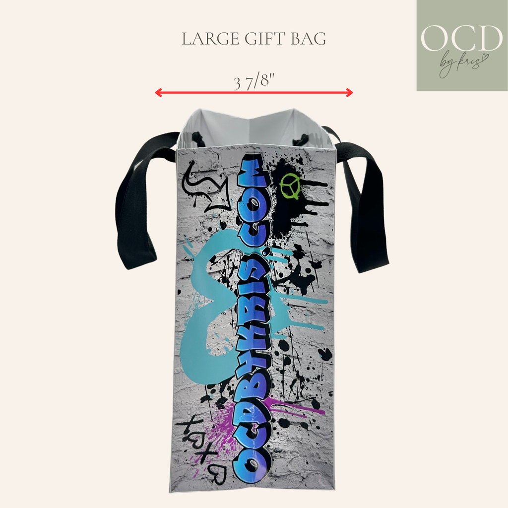 Large Gift Bag Template - 6 7/8"(L) x 3 7/8"(W) x 8"(H)