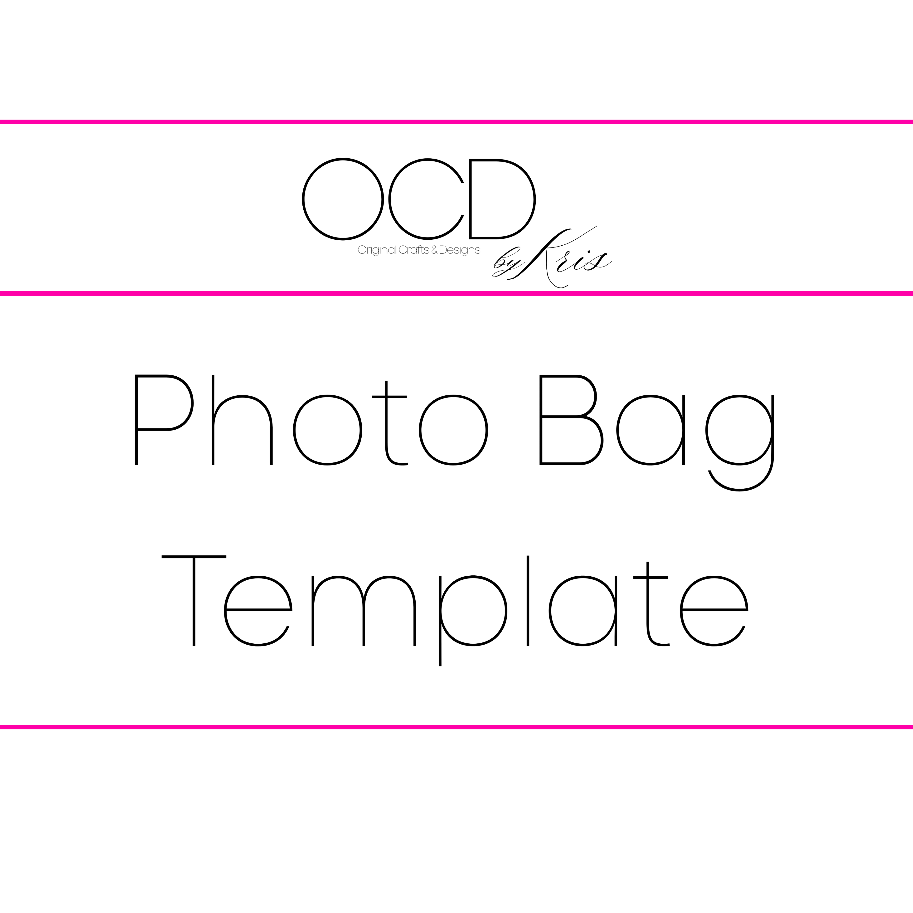 Photo Gift Bag Template