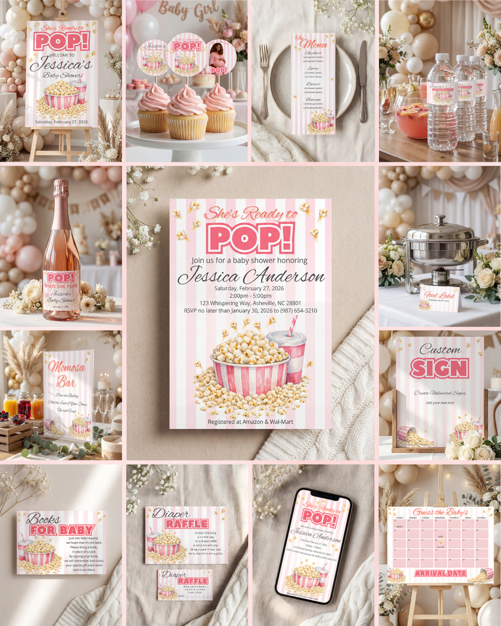 Ready to Pop Baby Shower Bundle - Girl