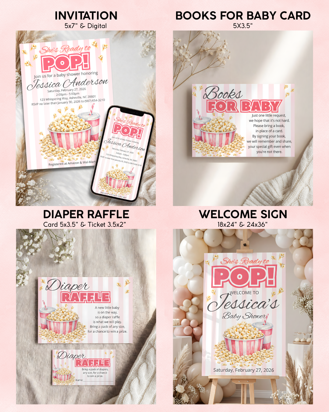 Ready to Pop Baby Shower Bundle - Girl