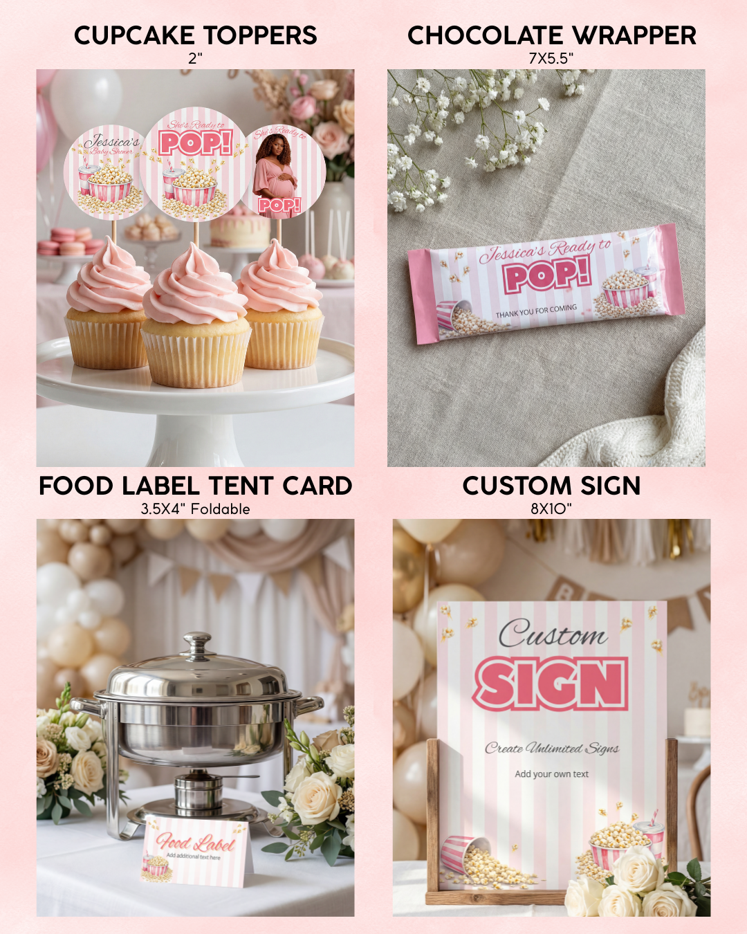 Ready to Pop Baby Shower Bundle - Girl