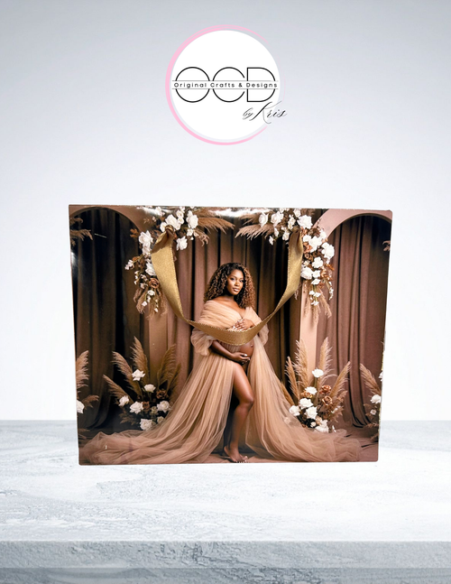 Medium Photo Gift Bag Template - 8 1/4"(L) x 3 7/8"(W) x 6 7/8"(H)