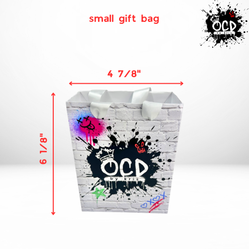 Small Gift Bag Template - 4 7/8"(L) x 2 1/2"(W) x 6 1/8"(H)