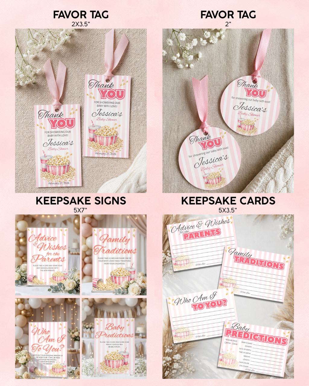 Ready to Pop Baby Shower Bundle - Girl
