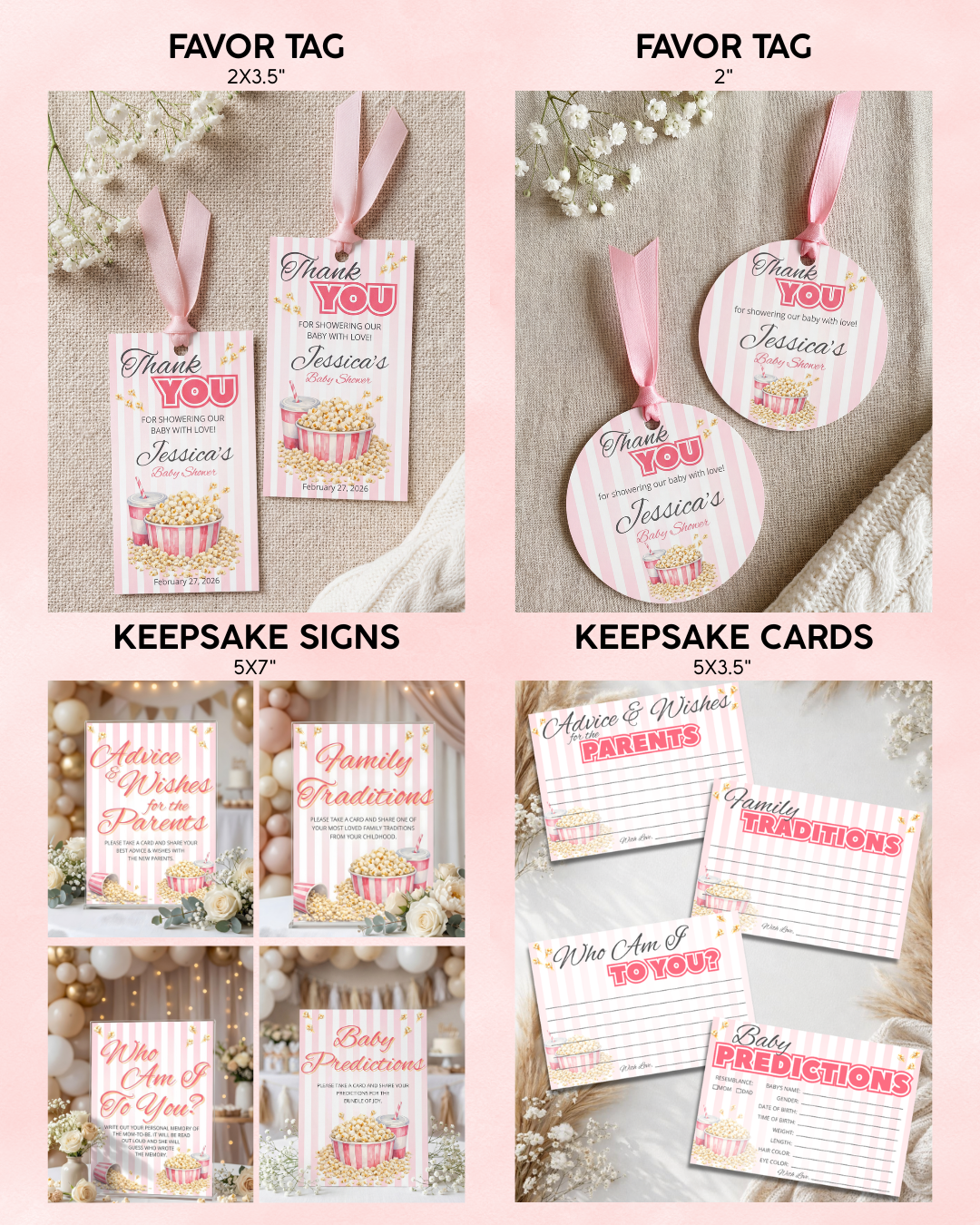 Ready to Pop Baby Shower Bundle - Girl