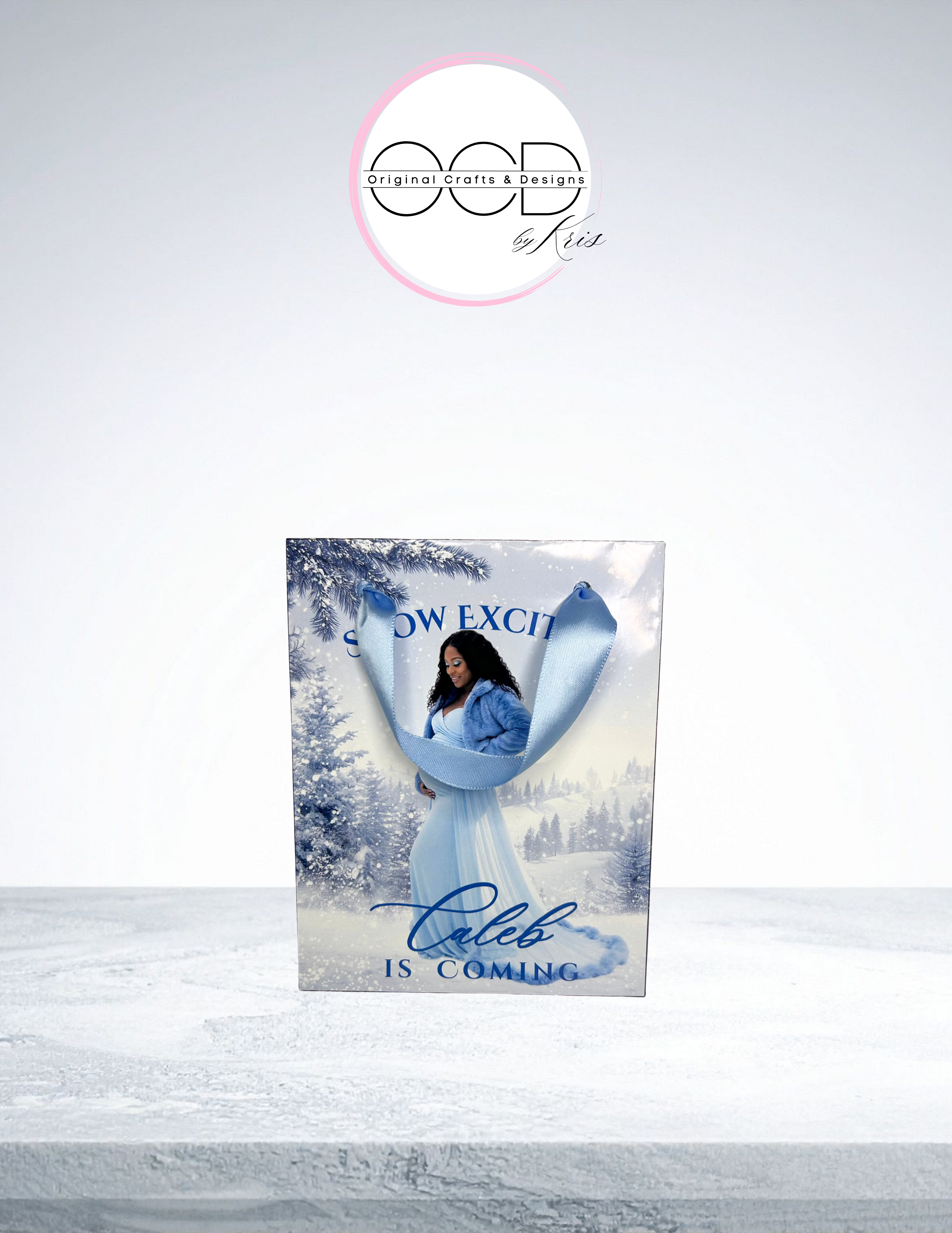 Small Photo Gift Bag Template - 4 7/8"(L) x 2 1/2"(W) x 6 1/8"(H)