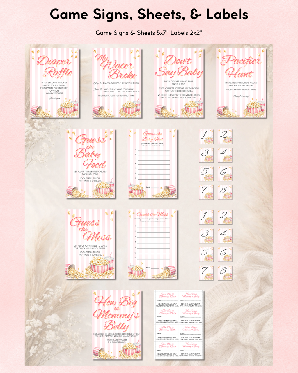 Ready to Pop Baby Shower Bundle - Girl