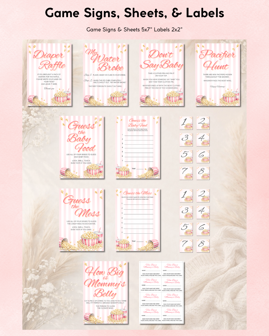 Ready to Pop Baby Shower Bundle - Girl