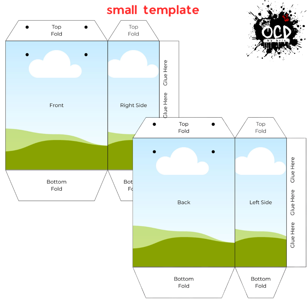 Gift Bag Template Bundle - Small, Medium, & Large